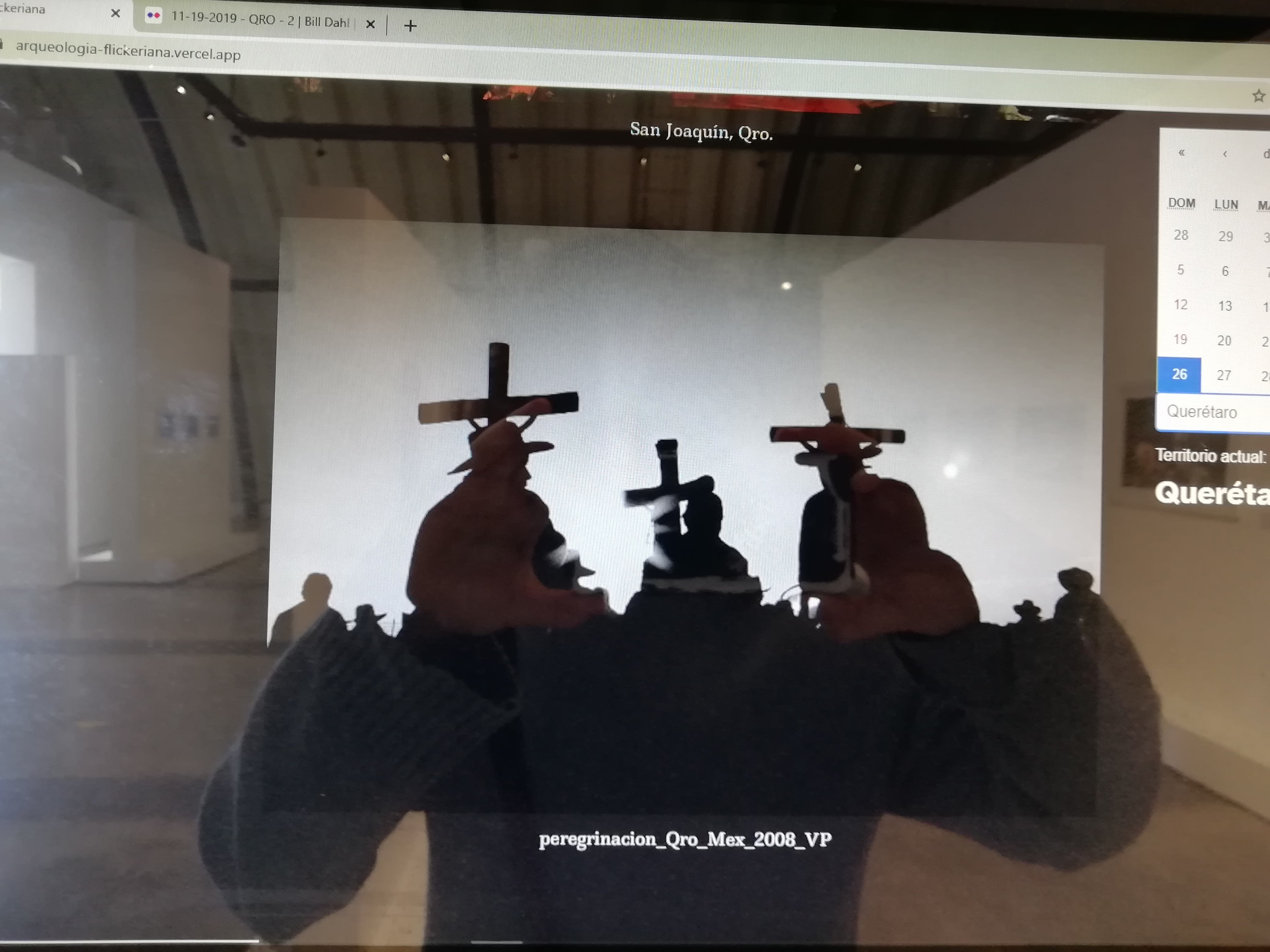 A web tool that surfaces photos uploaded on a single day across Mexico's states–a daily, unfiltered portrait of a country, built in React on the Flickr API.